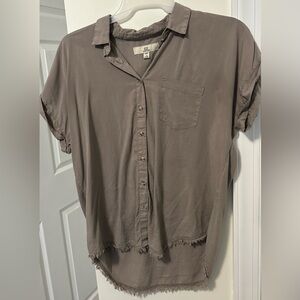 Thread & Supply Casual Brown Button Down Shirt